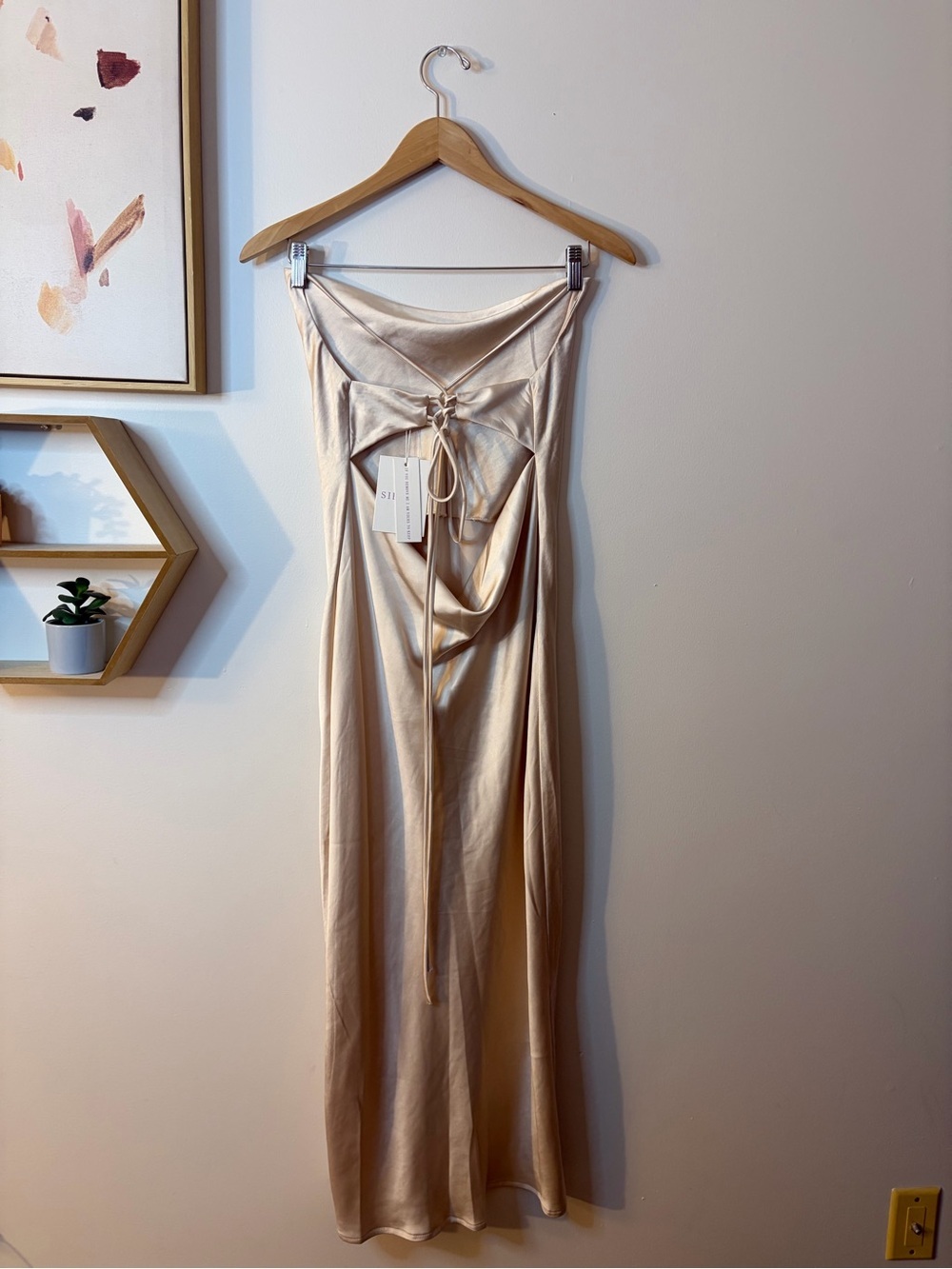 Sibella the Label Champagne Dress NWT size 12 - Picture 2 of 6
